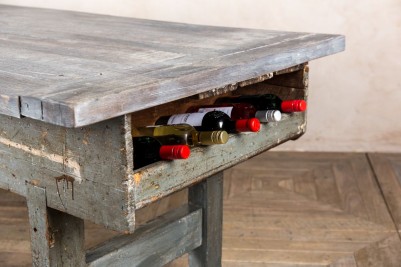 industrial style wine rack